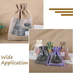 15Pcs 3 Colors Polyester Blank DIY Craft Drawstring Bag&nbsp;ABAG-CW0001-02