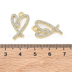 Alloy Rhinestone Pendants&nbsp;FIND-D044-20G-02