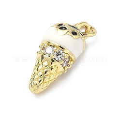 Brass Micro Pave Cubic Zirconia Pendants&nbsp;KK-H255-03G-03