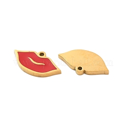 Ion Plating(IP) 304 Stainless Steel Enamel Charms&nbsp;X-STAS-M102-60G