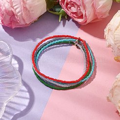 Seed Beads Multi-strand Stretch Bracelets for Women&nbsp;BJEW-JB10544