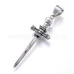 316 Surgical Stainless Steel Big Pendants&nbsp;X-STAS-F059-AS