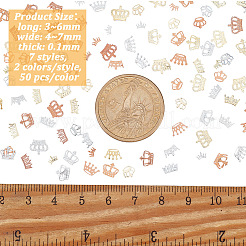 700Pcs 14 Style Brass Cabochons&nbsp;MRMJ-OC0003-33