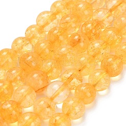 Natural Citrine Beads Strands&nbsp;G-F820-K04-10mm