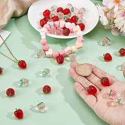 60Pcs 2 Colors Transparent Acrylic Pendants&nbsp;OACR-HY0001-18