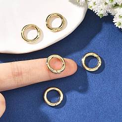 SHEGRACE Brass Spring Gate Rings&nbsp;XGRQ58246-763G