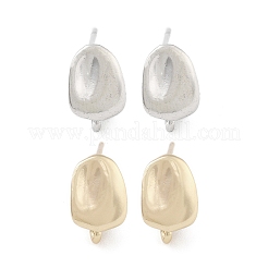 Brass Stud Earring Findings for Women&nbsp;EJEW-M071-01G