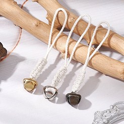 3Pcs 3 Colors Iron Bell Pendant Decoration&nbsp;HJEW-JM02421
