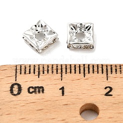 Brass Rhinestone Spacer Beads&nbsp;KK-I362-01C-01S