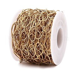 10M Ion Plating(IP) 304 Stainless Steel Oval Link Chains&nbsp;CHS-T006-01G