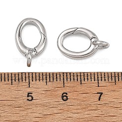 SHEGRACE Brass Spring Gate Rings&nbsp;XGRQ58943-764P