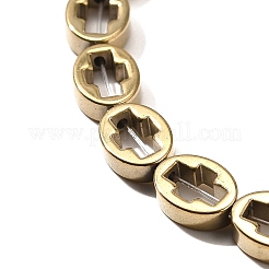 Electroplated Synthetic Non-magnetic Hematite Beads Strands&nbsp;G-L613-Z01-01F