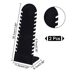 Wood Covered with Velvet Slant Back Necklace Display Stands&nbsp;EDIS-WH0016-059
