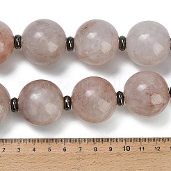 Natural Hematoid Quartz Ferruginous Quartz Beads Strands&nbsp;GG-CBA007A-D09-02