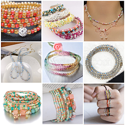 8 Strands Transperant Electroplate Glass Beads Strands&nbsp;GLAA-BBC0001-04D
