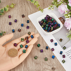 300Pcs Letter Acrylic European Beads&nbsp;OACR-SC0001-70A