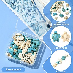 8 Styles Ocean Theme Synthetic Turquoise Beads&nbsp;TURQ-YW0001-02