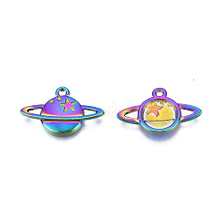 Rainbow Color Alloy Pendants&nbsp;PALLOY-N156-207