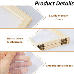 14Pcs Rectangle Wooden Paper Making&nbsp;DIY-FH0010-42