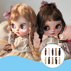 10Pcs 10 Colors High Temperature Fiber Long Curly Hairstyle Doll Wig Hair&nbsp;DOLL-FH0001-02