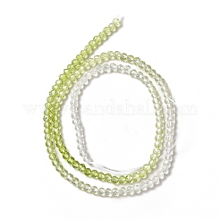Transparent Gradient Color Glass Beads Strands&nbsp;GLAA-H021-01B-25