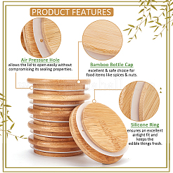Bamboo Bottle Caps&nbsp;AJEW-WH0270-206