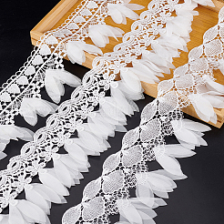 3 Yards 3 Styles Polyester Embroidery Flower Lace Trim&nbsp;OCOR-GA0002-05