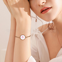 DIY Blank Dome Link Bracelet Maknig Kit&nbsp;DIY-NB0010-47B