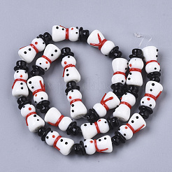 Handmade Lampwork Beads Strands&nbsp;LAMP-R142-01F