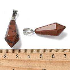 Natural Mahogany Obsidian Pointed Pendants&nbsp;G-B127-15P-02