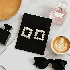 4 Pairs 4 Styles Alloy Plasti Imitation Pearl Stud Earrings&nbsp;EJEW-HY0001-36