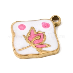 303 Stainless Steel Enamel Pendants&nbsp;SA-CBA9D90-03G-02