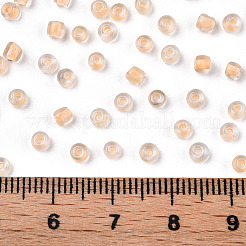 8/0 Transparent Inside Colours Glass Seed Beads&nbsp;SEED-R051-09B-02