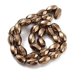 Synthetic Magnetic Hematite Beads Strands&nbsp;G-P545-G01-01D