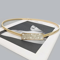 Iron & Resin Rhinestones Waist Chain Belts for Women Ladies Dress&nbsp;AJEW-WH20072-04G