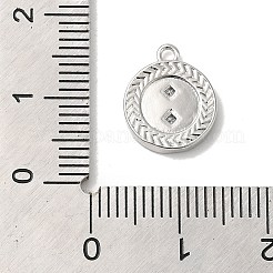 Brass Micro Pave Cubic Zirconia Charms&nbsp;KK-D071-01P