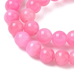 Natural Mashan Jade Round Beads Strands&nbsp;G-D263-6mm-XS34