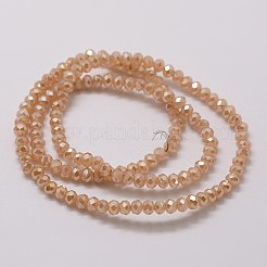 Electroplate Glass Bead Strands&nbsp;X-GLAA-K016-2x3mm-09PL