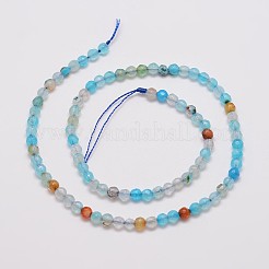 Natural Agate Bead Strands&nbsp;X-G-G882-4mm-C02-1