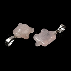 Natural Rose Quartz Pendants&nbsp;G-F758-A05-P