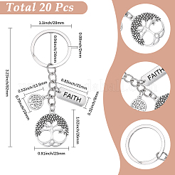 20Pcs Alloy Keychains&nbsp;KEYC-SC00050
