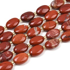 Natural Red Jasper Beads Strands&nbsp;G-H005-A18-02