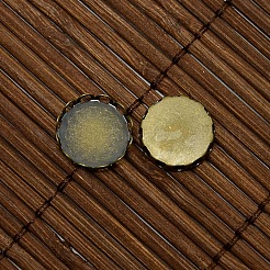 12mm Clear Domed Glass Cabochon Cover for Flat Round DIY Photo Brass Cabochon Making&nbsp;DIY-X0104-AB-NF