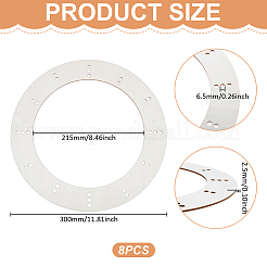 Round Wood Wreath Frames&nbsp;AJEW-WH0596-559