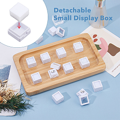 Acrylic Square Loose Diamond Box with Visible Window&nbsp;CON-WH0088-76A-01