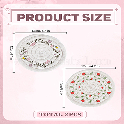 2Pcs 2 Styles Cotton Cup Pad&nbsp;AJEW-LP0005-96