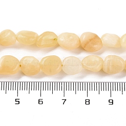 Natural Yellow Jade Beads Strands&nbsp;G-G146-A20-01