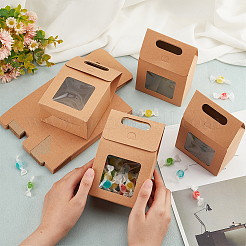 Kraft Paper Gift Box&nbsp;CON-WH0087-90A