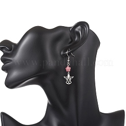 Angel with Star 304 Stainless Steel Dangle Earrings&nbsp;EJEW-JE06792