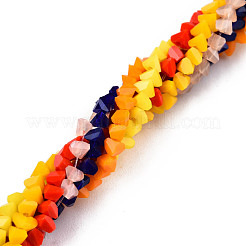 Opaque Solid Color Glass Beads Strands&nbsp;GLAA-N052-01-A